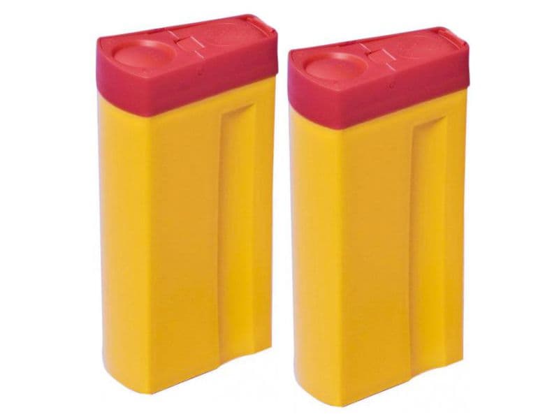 Entsorgungsbox mobil, flach, Schnappdeckel, für Kanülen etc., Größe ca. 16 x 4 x 8 cm, für ca. 0,3 l